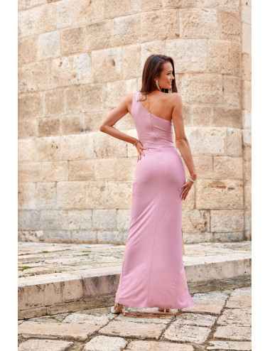 Esmeralda - robe longue ajustée asymétrique à paillettes 
