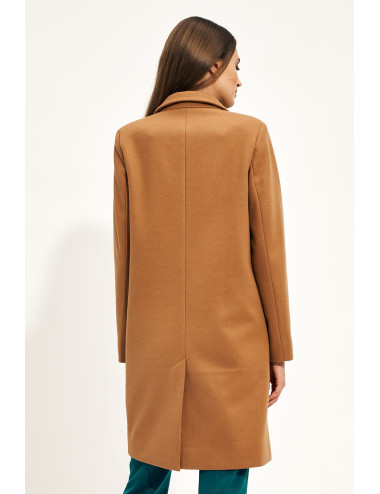 Manteau marron avec ajout de laine 