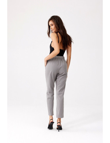 Jones - pantalon de costume taille haute pour femme gris 