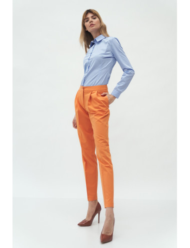 Pantalon orange à pli 
