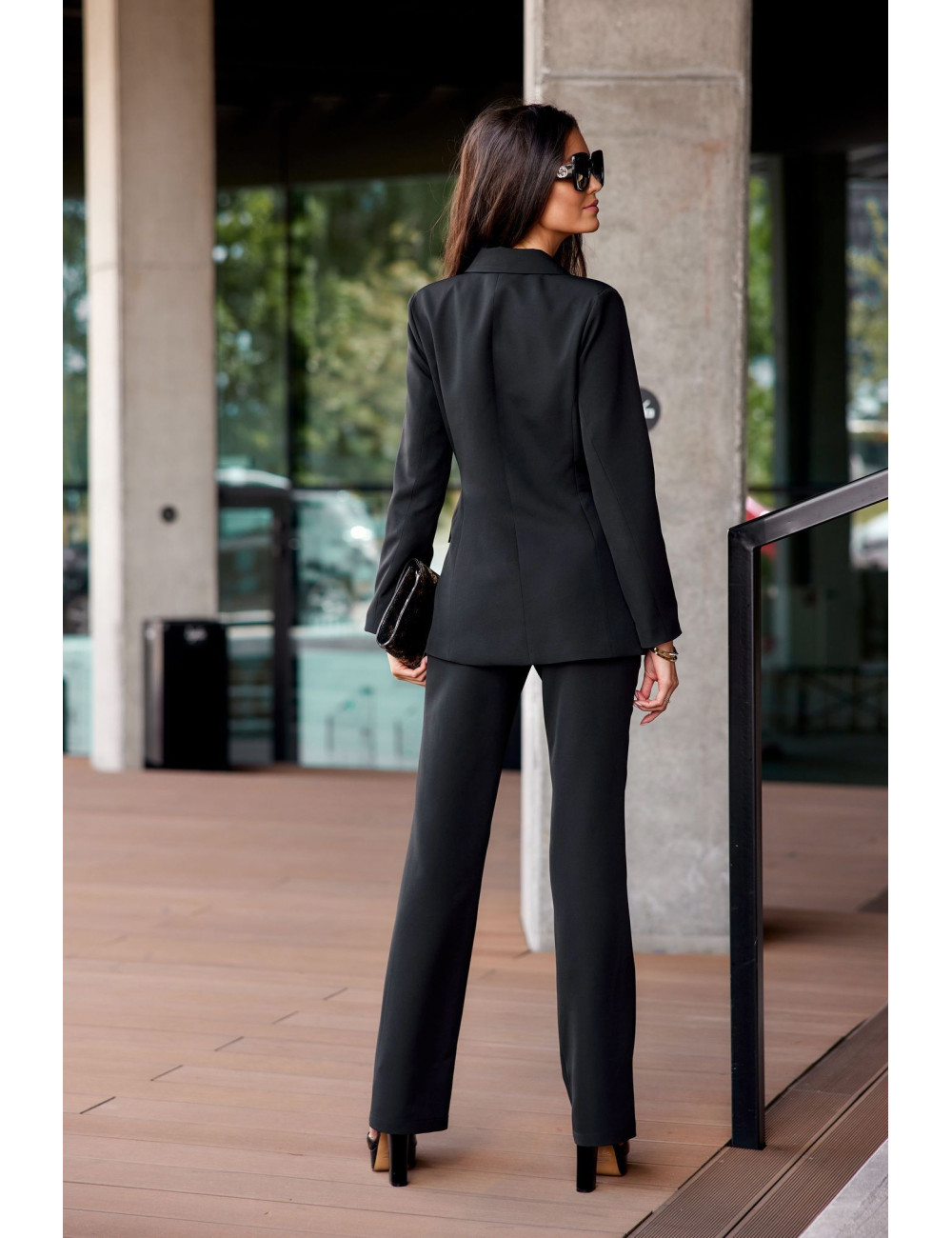 Damis - pantalon de costume femme noir 