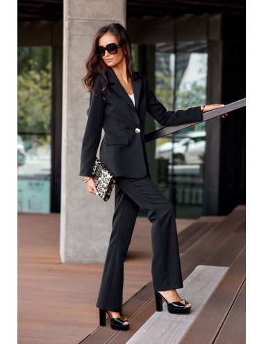 Damis - pantalon de costume femme noir 