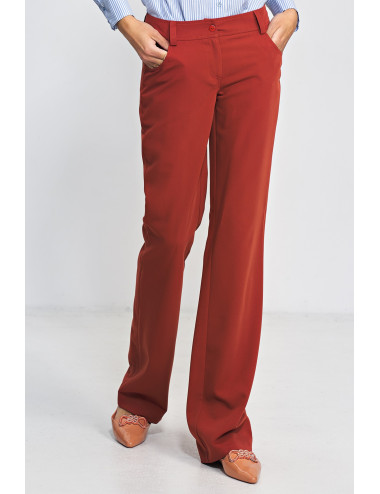 Pantalon bootcut rouge 