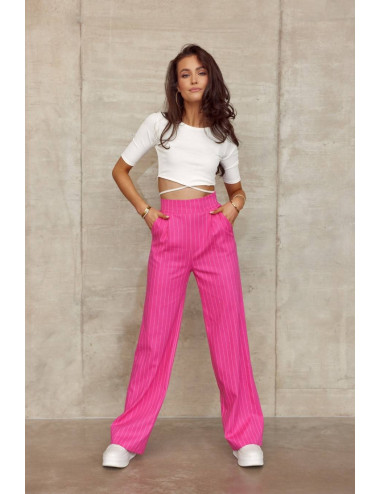 Pantalon en lin à rayures ROSE 