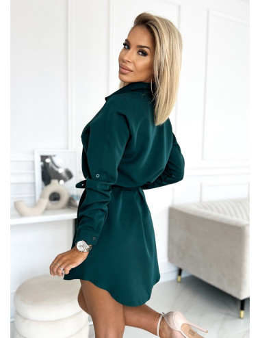 Robe chemise à boutons - VERT BOUTEILLE 