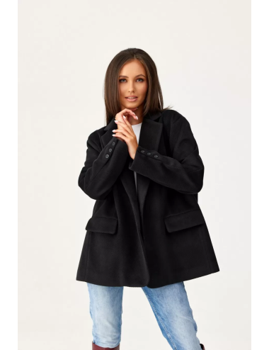 Meghan - veste oversize pour femme noir 